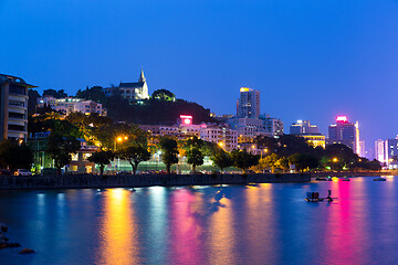 Image showing Macau city at night