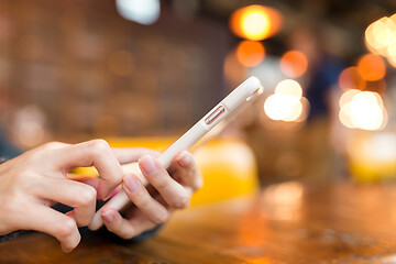 Image showing Woman use of mobile phone