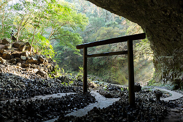 Image showing Japanese Shinto Shrine, Amanoyasugawara