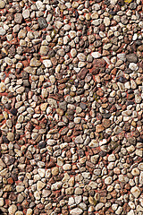 Image showing Stone wall, close-up