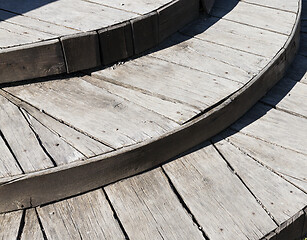 Image showing wooden stairs, close up