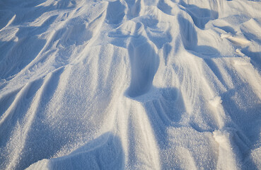 Image showing Snow and drifts, winter