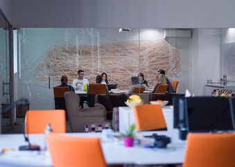 Image showing Startup business team at a meeting