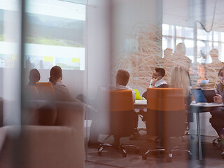 Image showing Startup business team at a meeting