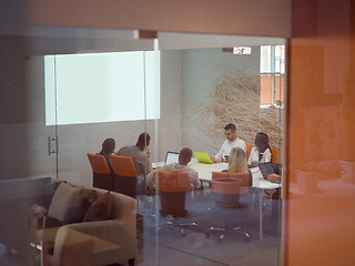 Image showing Startup business team at a meeting