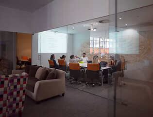 Image showing Startup business team at a meeting