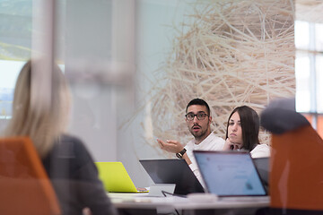 Image showing Startup business team at a meeting