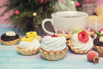 Image showing Xmas cookie on table