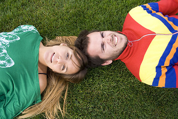 Image showing Romantic couple outdoor