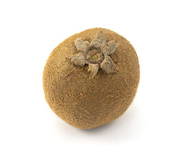 Image showing One kiwi fruit with hairy skin, showing six sepals