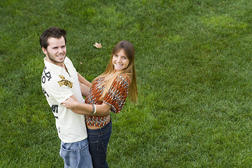 Image showing Romantic couple outdoor