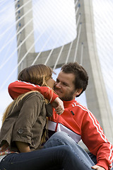 Image showing Romantic couple outdoor