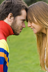 Image showing Romantic couple outdoor