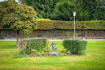 Image showing figure in a park Tutzing Bavaria Germany