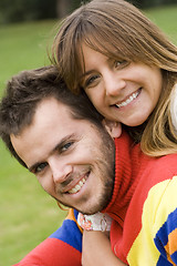 Image showing Romantic couple outdoor