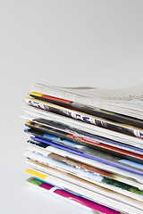 Image showing Pile of Magazines