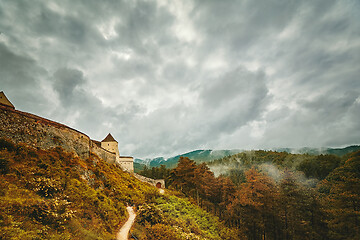 Image showing Rasnov Citadel in Romania