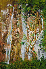 Image showing Waterfalls in Plitvice Lakes National Park