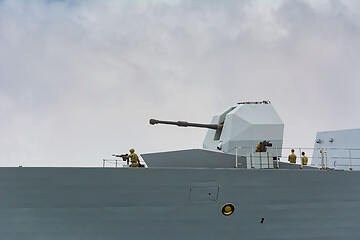 Image showing 4.5 inch Mark 8 Naval Gun System