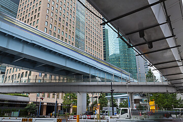 Image showing Modern architecture. Elevated Highways and skyscrapers in Tokyo.