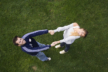 Image showing Romantic couple outdoor