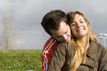 Image showing Romantic couple outdoor