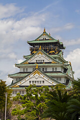 Image showing Osaka Castle in Osaka, Famous Place in Japan