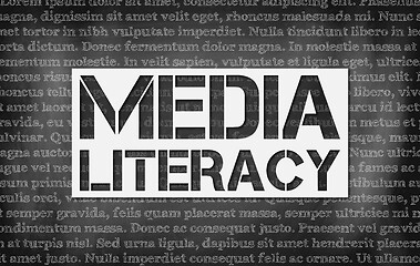 Image showing Media literacy concept