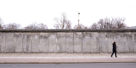 Image showing The remains of the Berlin Wall