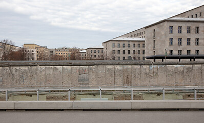 Image showing Berlin, Germany - december 30: Ruined building of SS headquarter