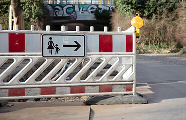 Image showing Repair of pedestrian footpath