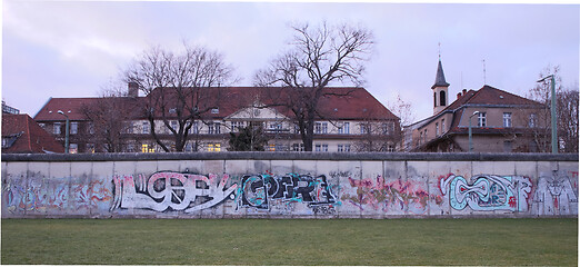 Image showing Berlin, Germany, 30.12.2019. Remains of the well known Berlin-wa