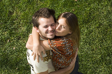 Image showing Young couple outdoor enjoying life