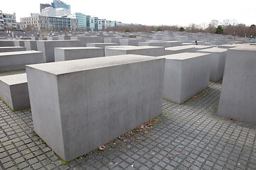 Image showing Berlin, Germany on december 30, 2019: Holocaust monument. View i