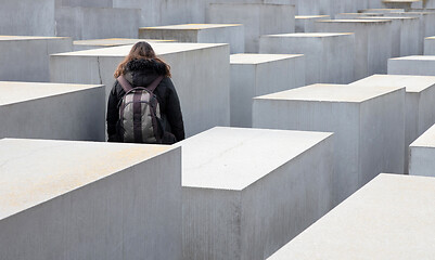 Image showing Berlin, Germany on december 30, 2019: Holocaust monument. View i