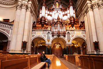 Image showing BERLIN, GERMANY, JANUARI 1, 2020: Inside Berlin Cathedral. Decor