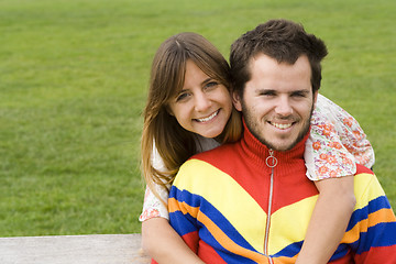 Image showing Young couple outdoor enjoying life