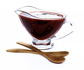 Image showing Lingonberry Sauce in Gravy Boat