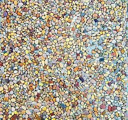 Image showing Multi Colored Rounded Pebbles Background