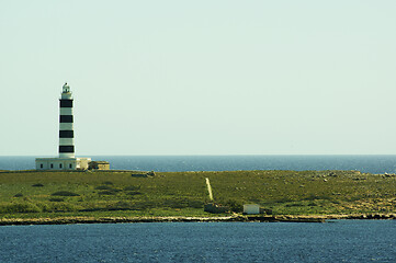 Image showing Lighthouse Illa de l’Aire, Menorca, Spain 