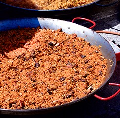 Image showing Street Food Spanish Paella 