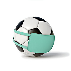 Image showing Soccer ball mask