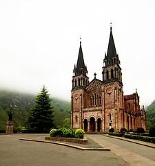 Image showing Basilica de Santa Maria. Covadonga, Spain