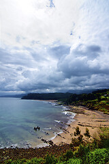 Image showing Playa de Lastres, Asturias, Spain