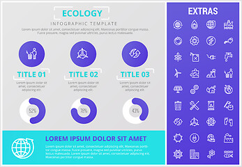 Image showing Ecology infographic template, elements and icons.