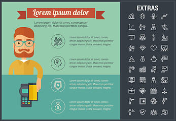 Image showing Online business infographic template and elements.