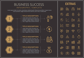 Image showing Business success infographic template and elements