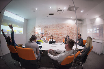 Image showing Startup business team at a meeting