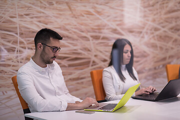 Image showing Startup business team at a meeting