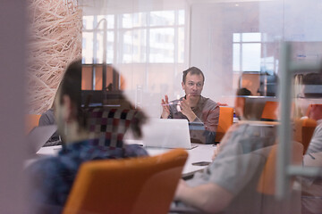 Image showing Startup business team at a meeting